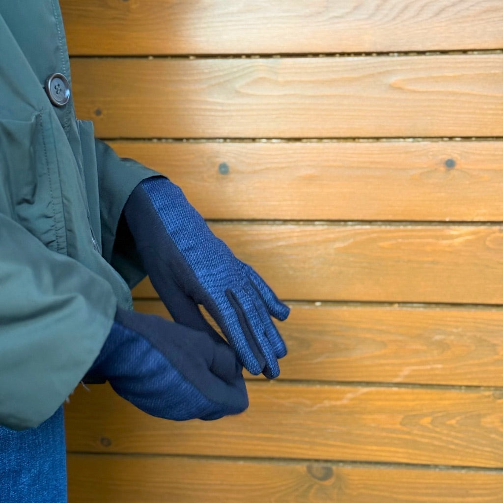 Guantes Pata de Gallo Azul