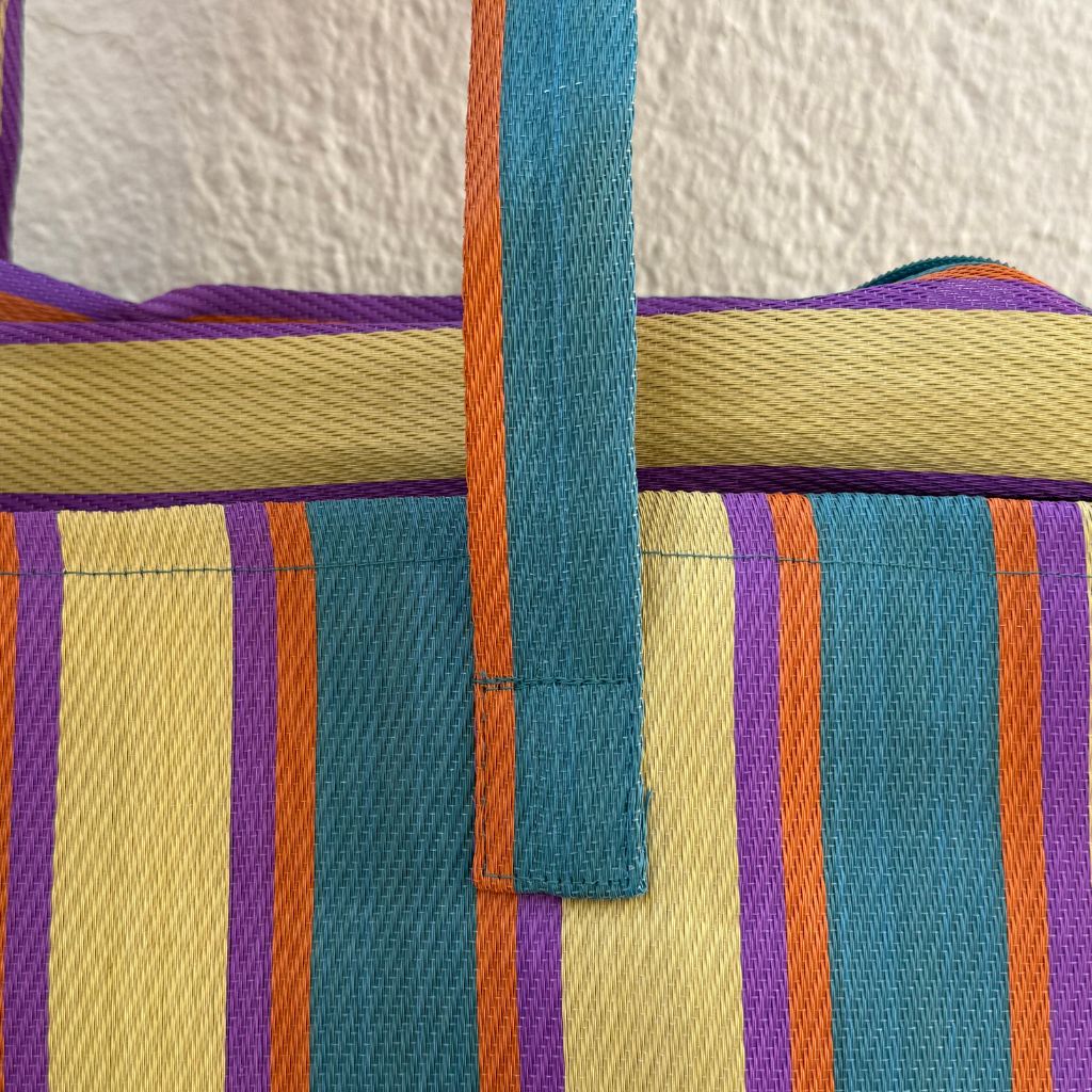 Bolsa Viaje Rayas Amarillo y Azul