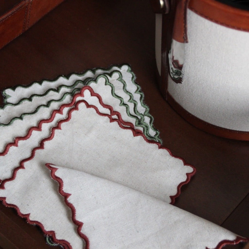 Linen Cocktail Napkins (Set of 6)