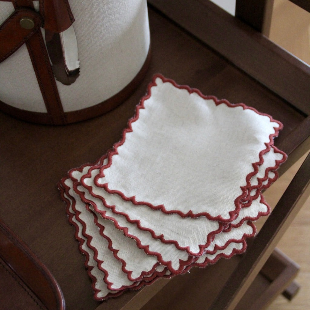Linen Cocktail Napkins (Set of 6)