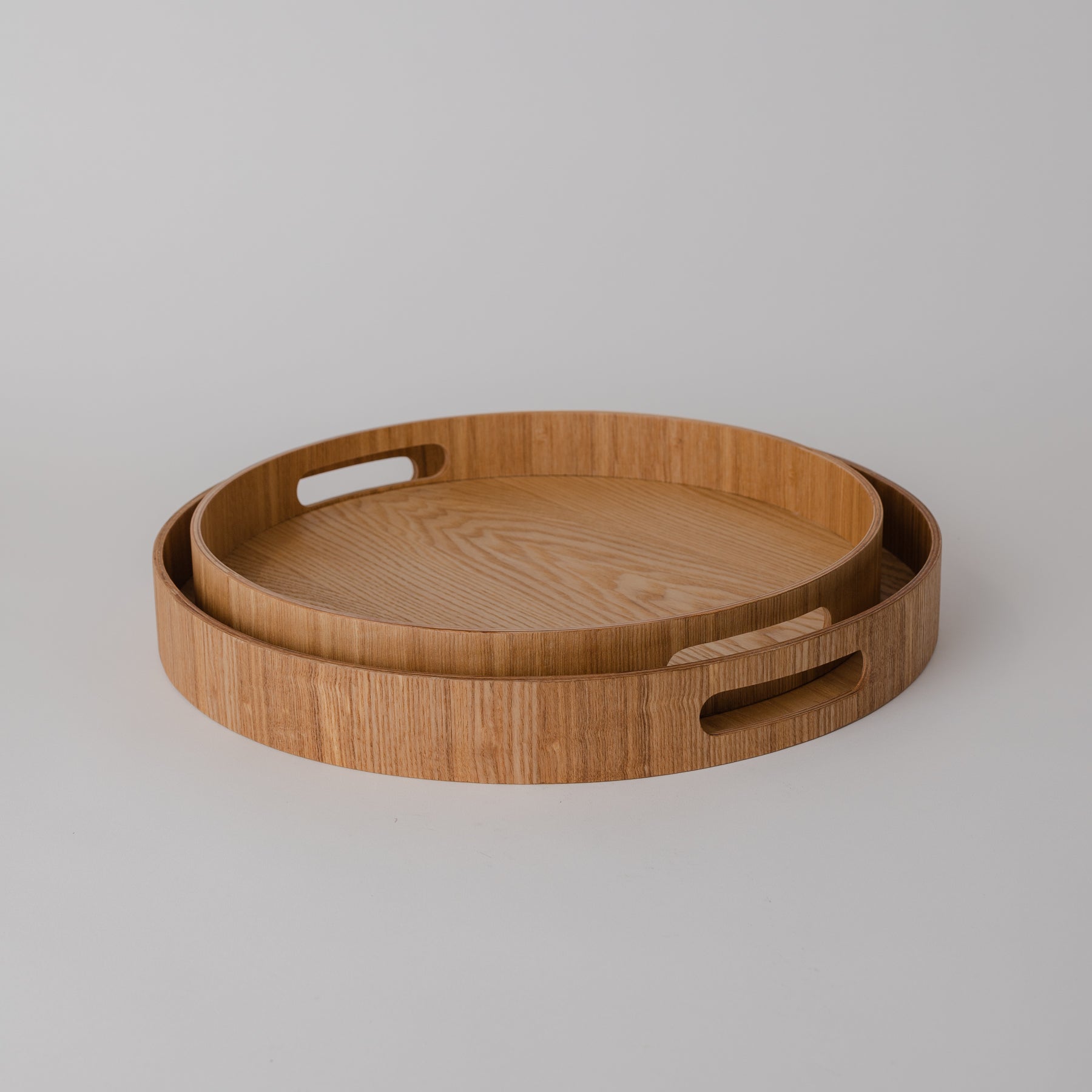 Large Round Wooden Tray