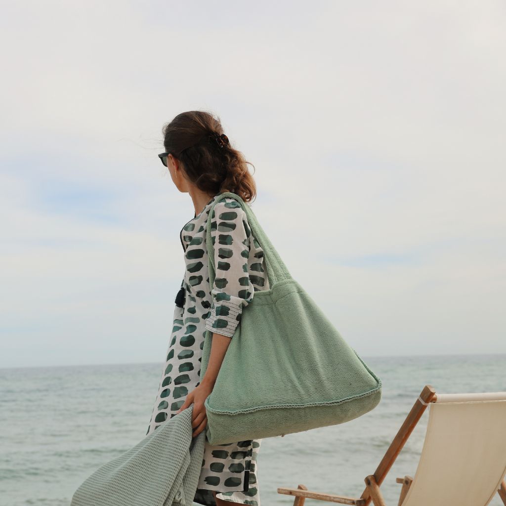 Bolsa Playa Toalla Verde