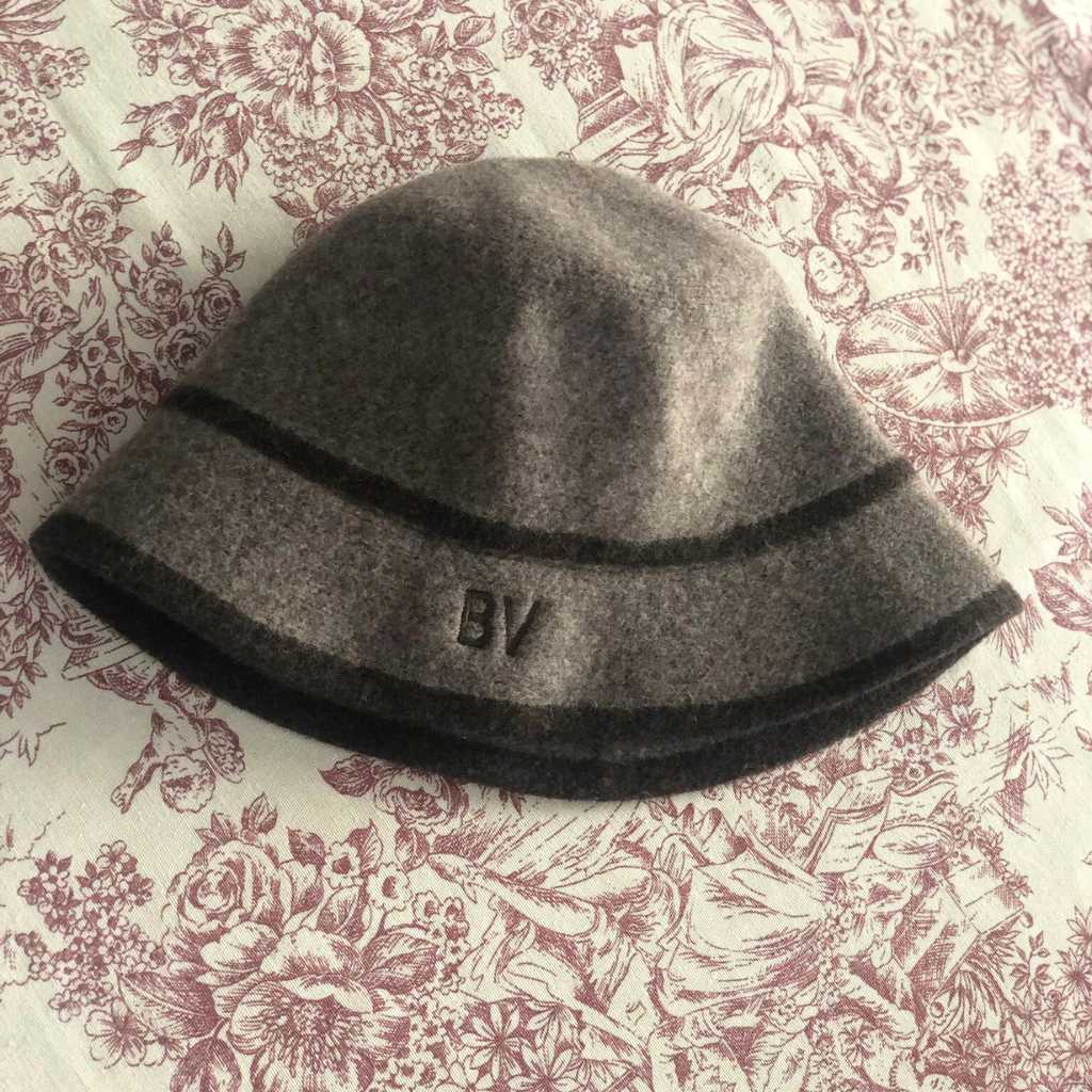 Sombrero Franela Taupe Bicolor