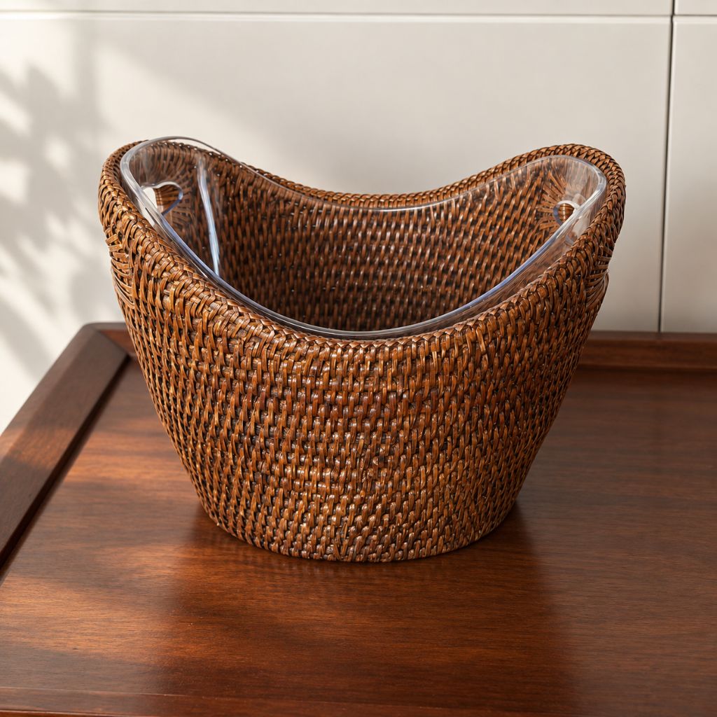 Chocolate Leather Umbrella Stand