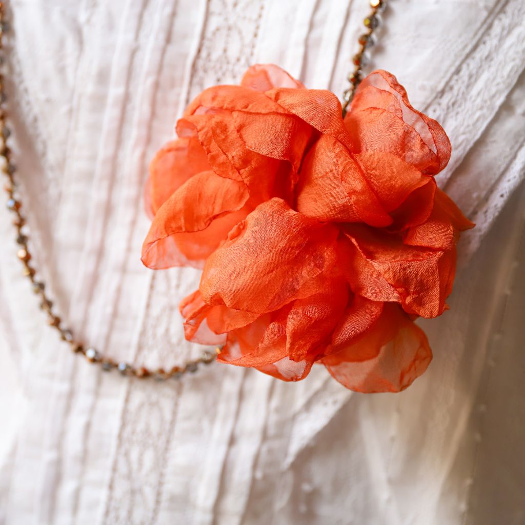 Collar Largo Flor
