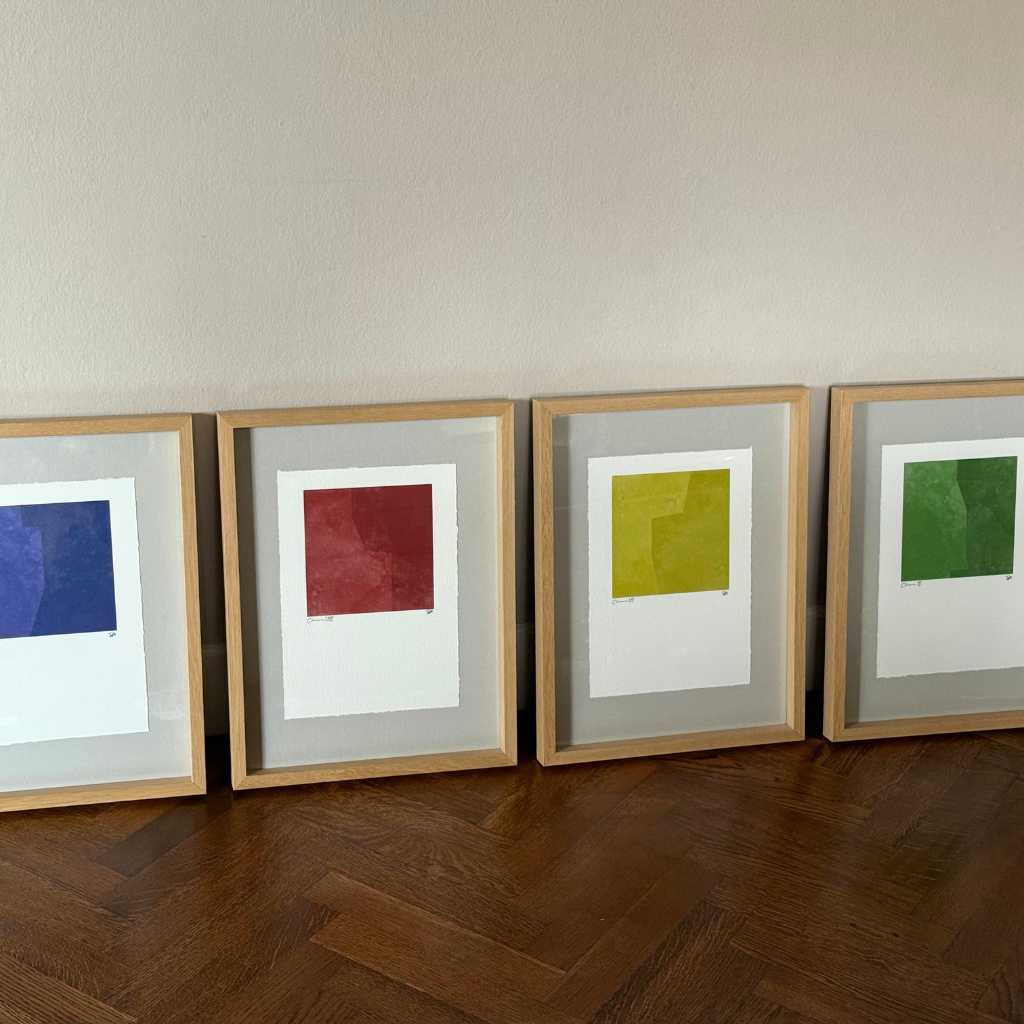 Color Block Collection Paintings