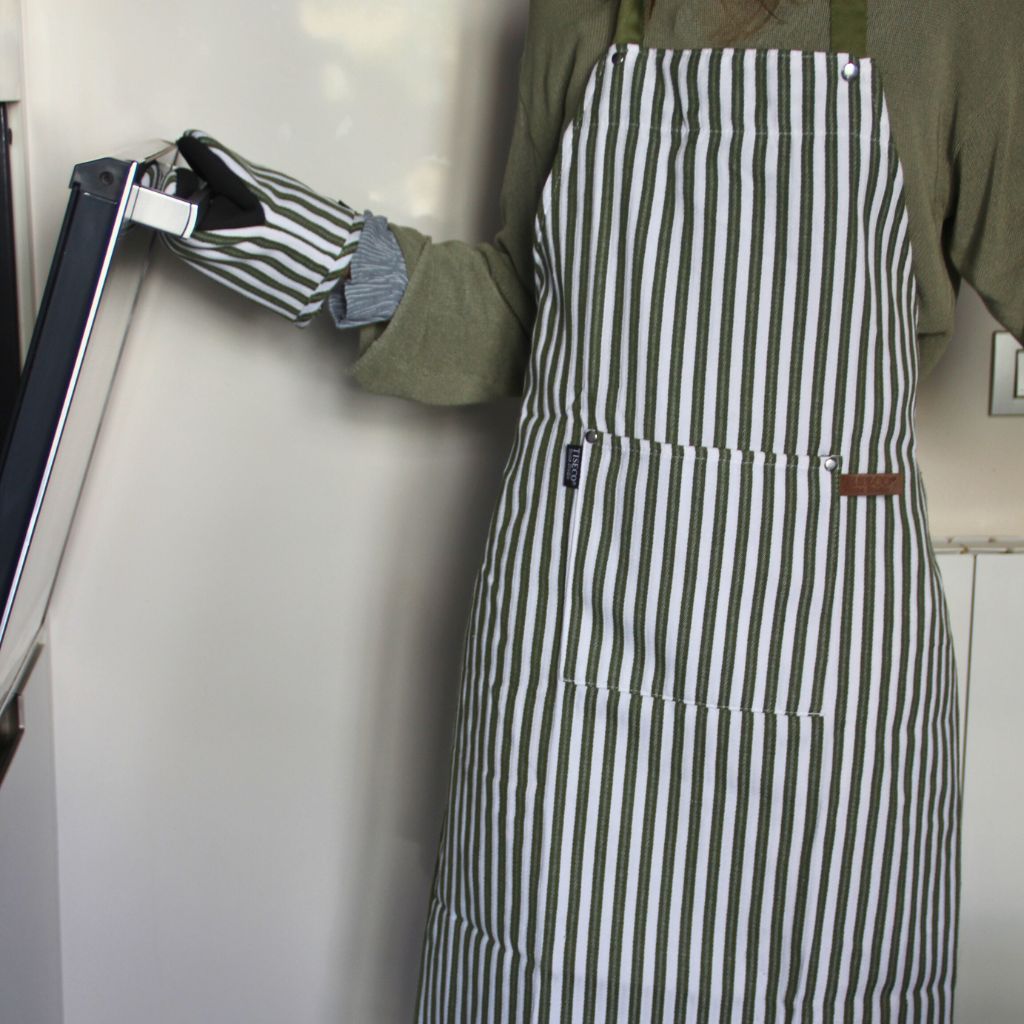 Manopla Horno Rayas Verde