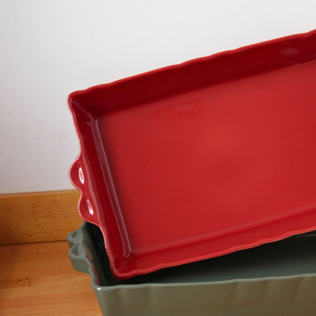 Fuente de Horno Rectangular Granate Grande