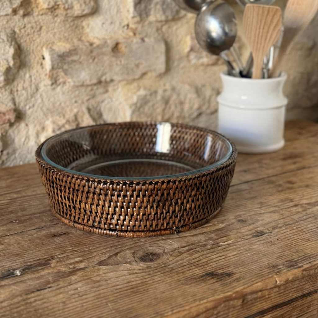 Rattan Oval Serving Platter