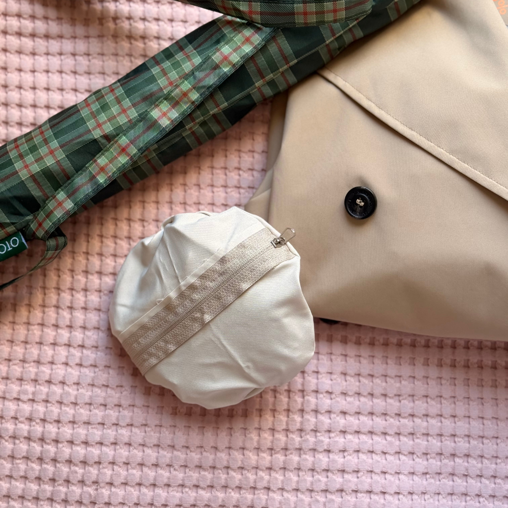 Gorro Lluvia Plegable Beige Claro