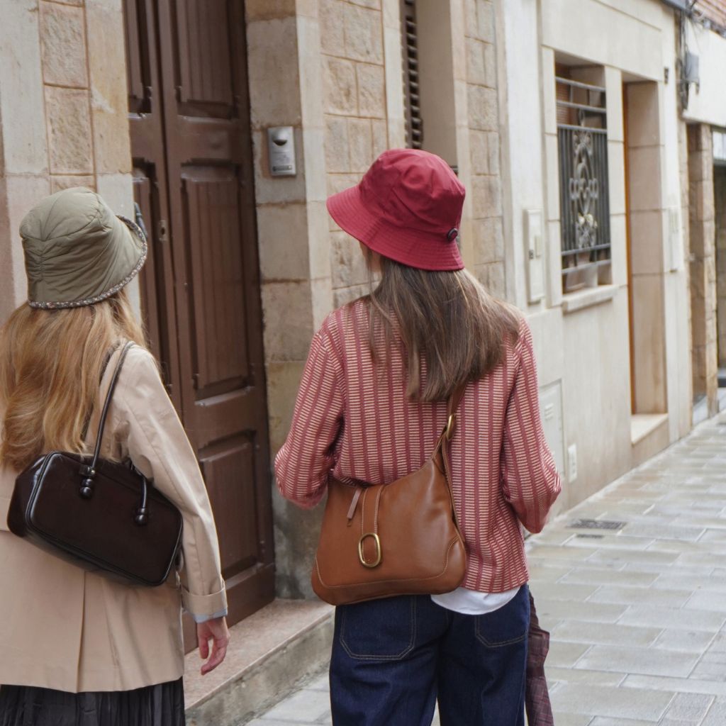 Gorro Lluvia Plegable Rojo