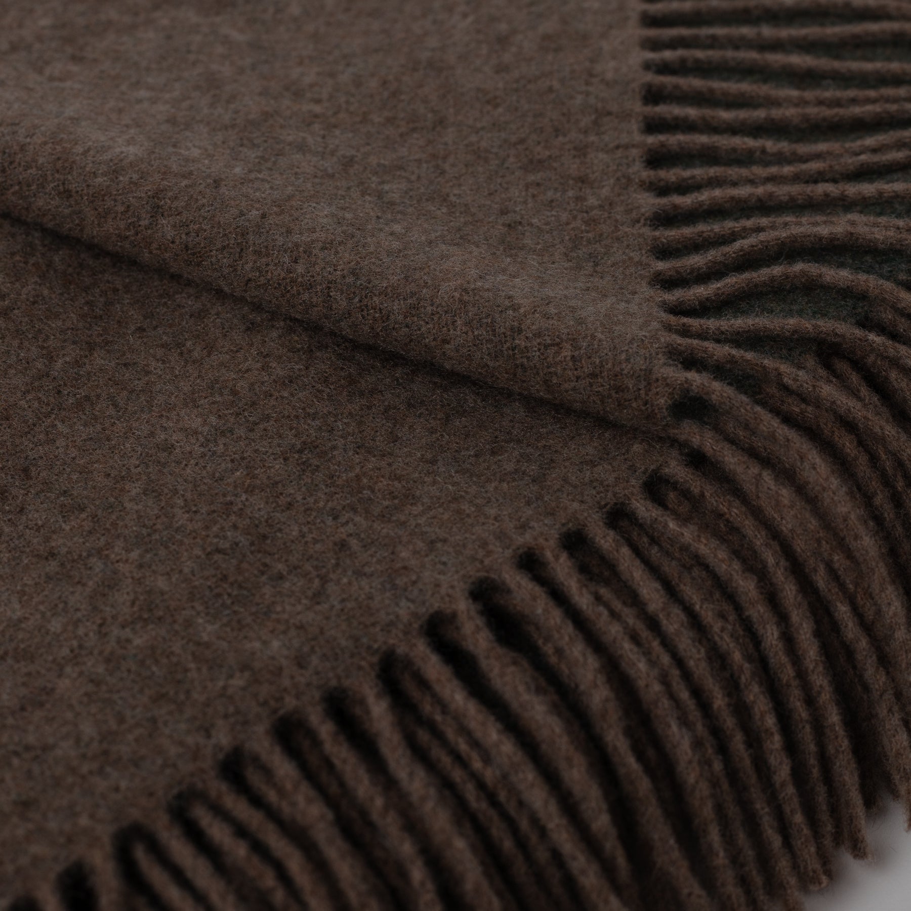 Cashmere and Khaki Wool Blanket