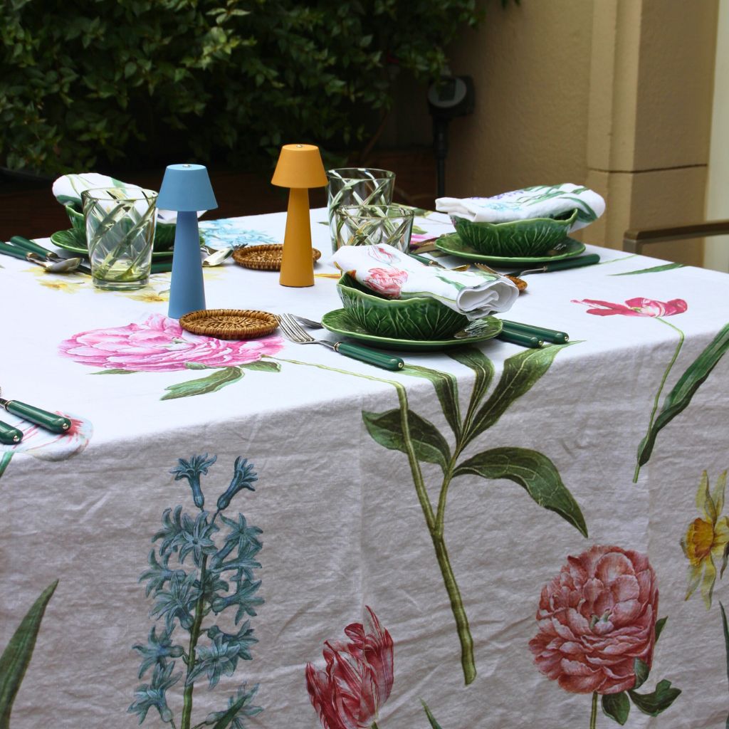 Mantel de Lino Flores