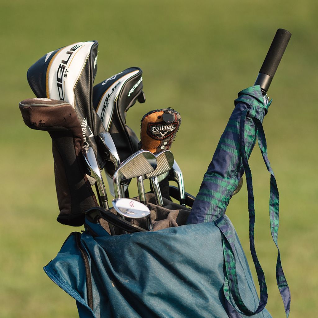 Checkered Golf Umbrella