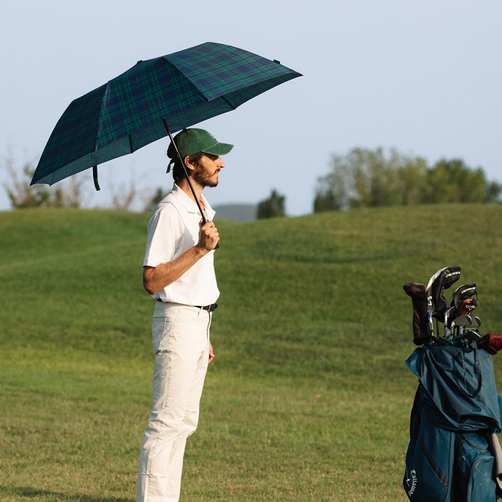 Checkered Golf Umbrella