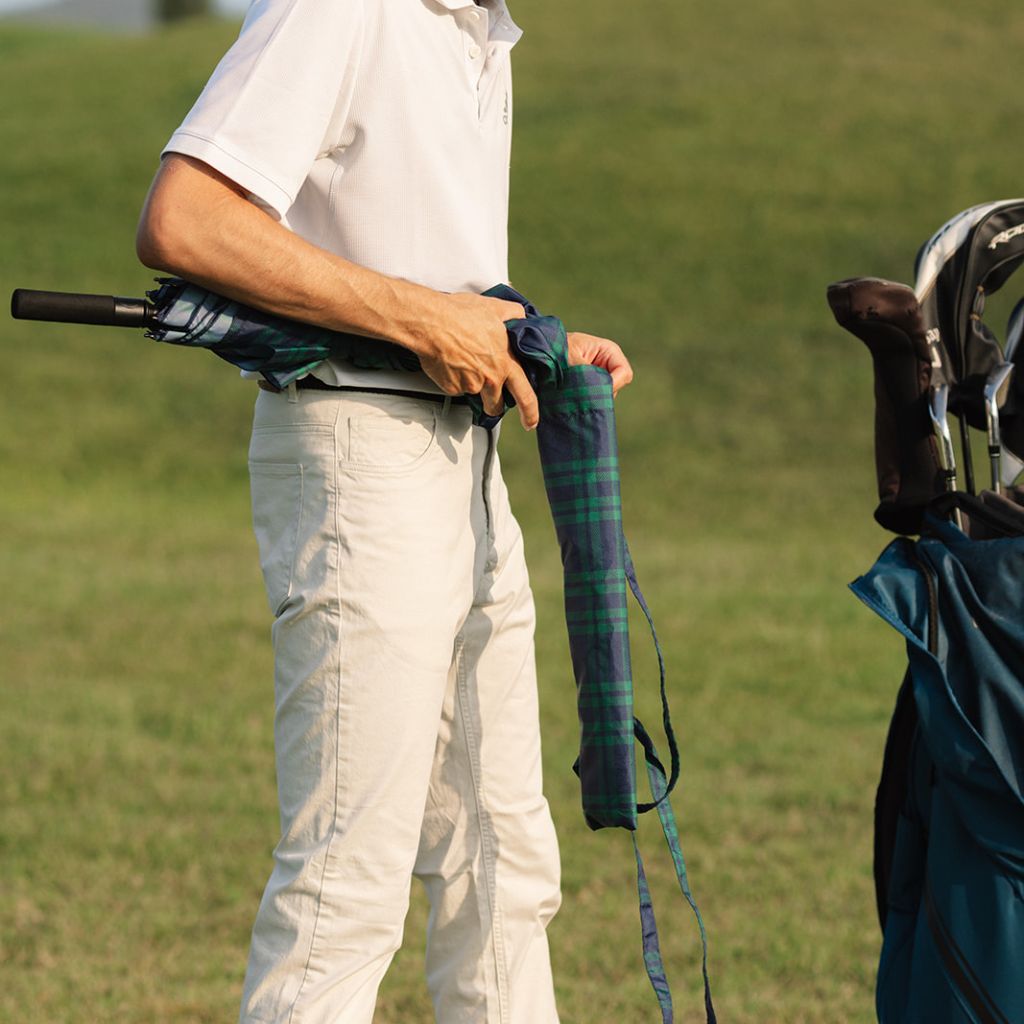 Checkered Golf Umbrella