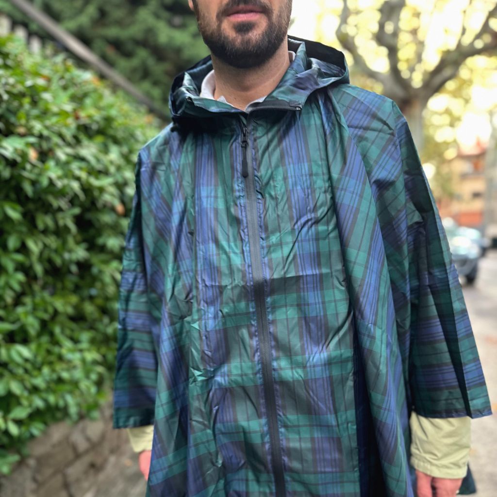 Poncho Impermeable Cuadros Escoceses
