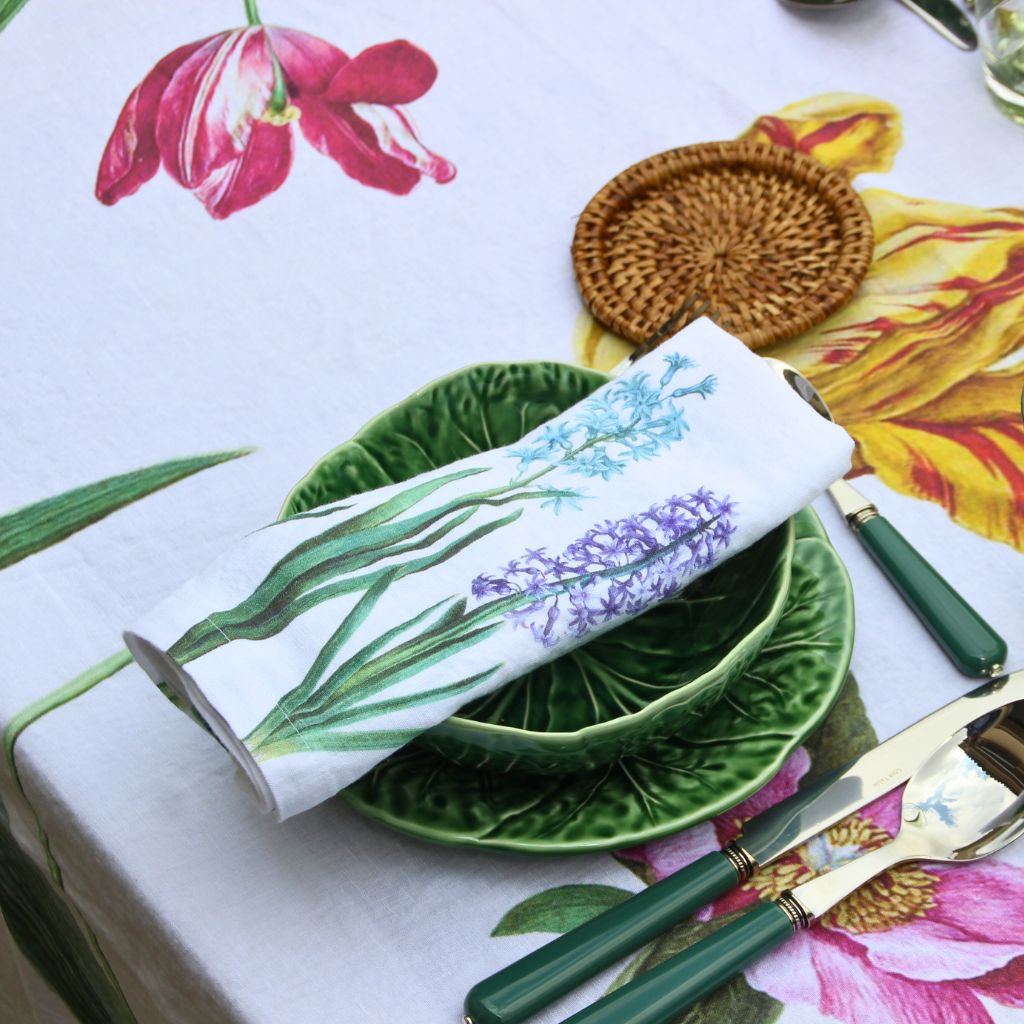 Servilletas de Lino Flores (Set de 6)