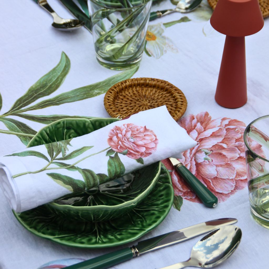 Servilletas de Lino Flores (Set de 6)