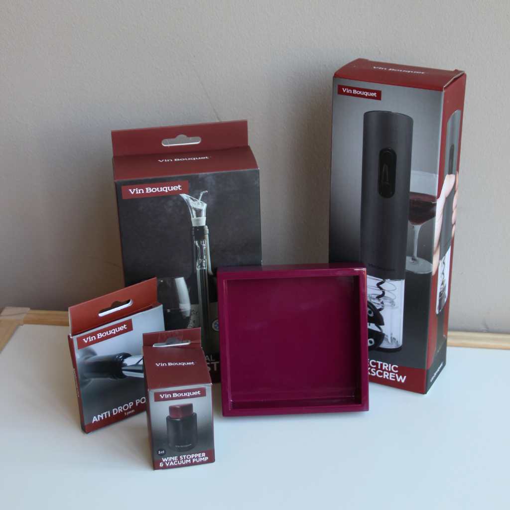 Pack Accesorios Vino y Posabotellas