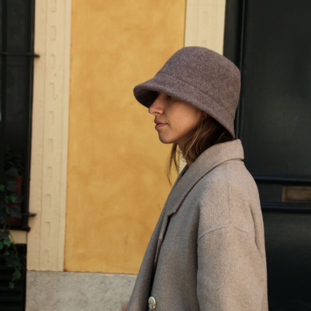 Sombrero Franela Marrón