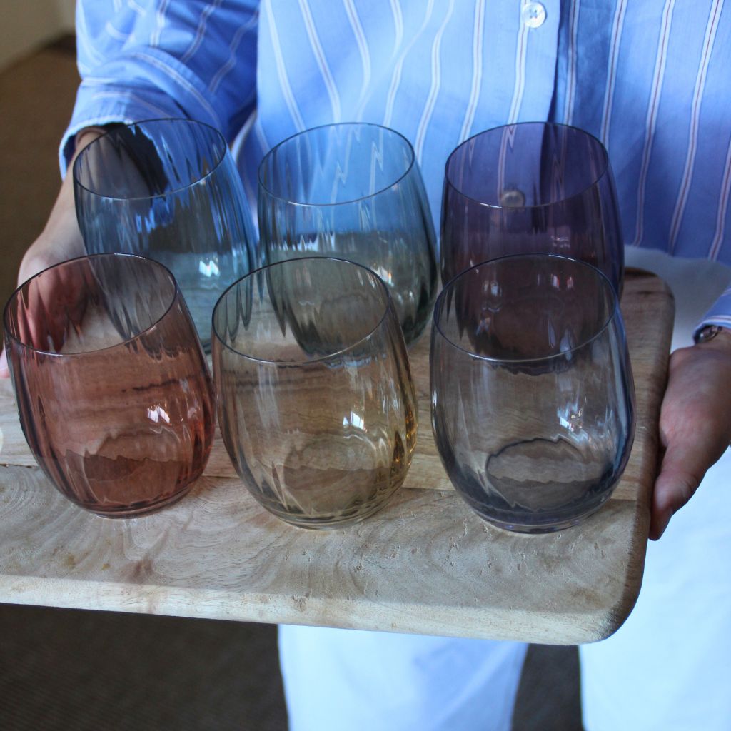 Maroon Polycarbonate Glasses (Set of 6)