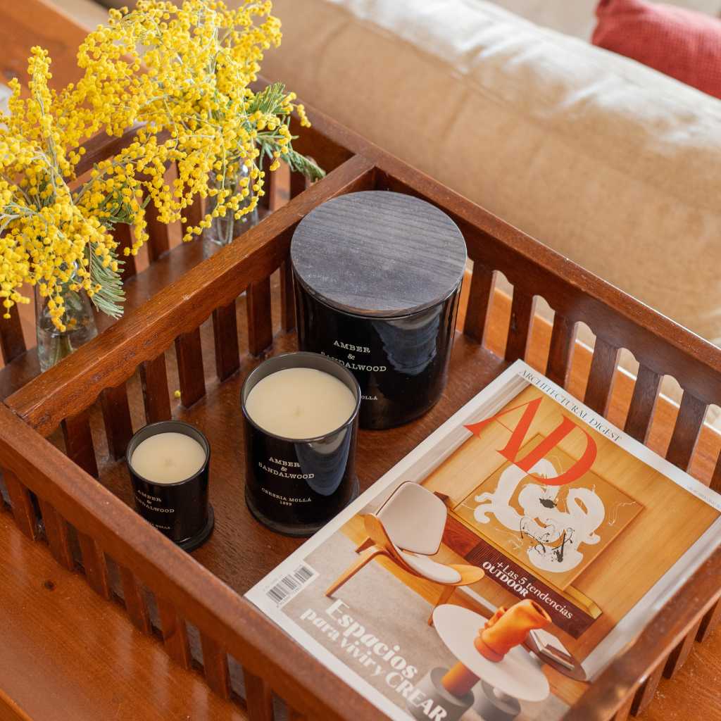 Vela Pequeña Cerería Mollá Amber & Sandalwood