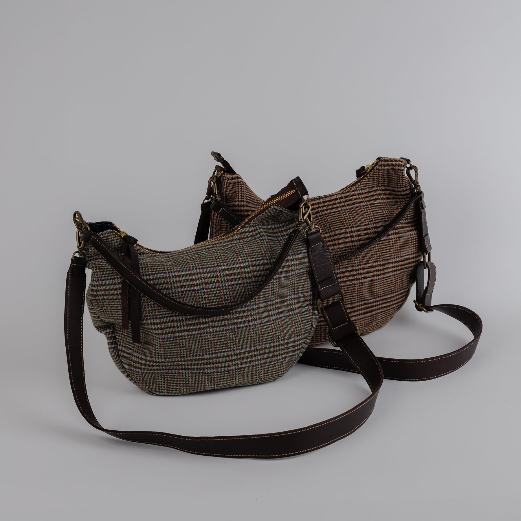 Checked Flannel Gondola Bag