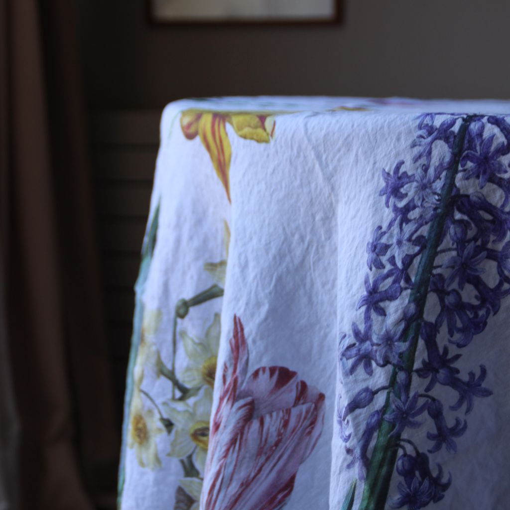 Mantel de Lino Flores