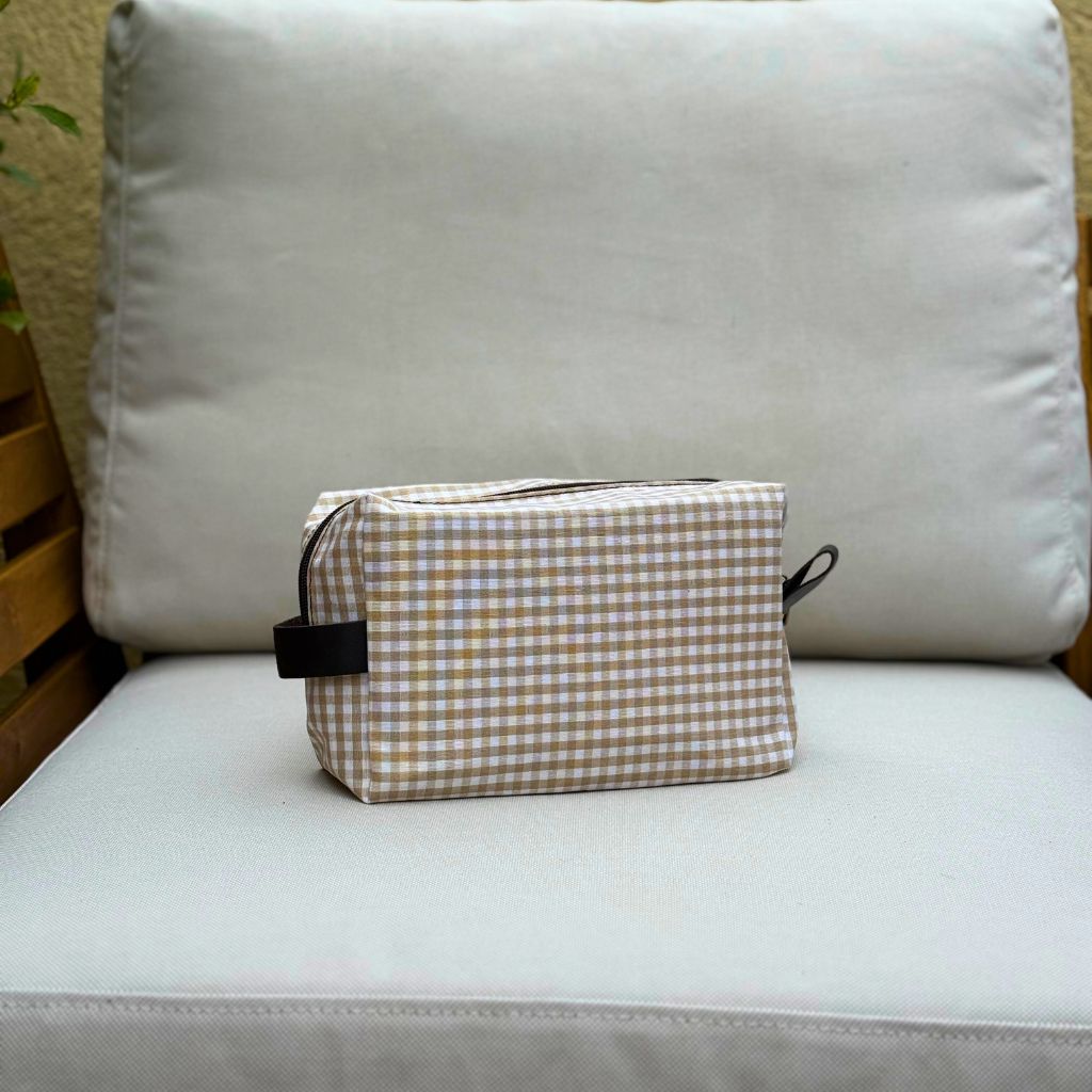 Neceser Salerno Vichy Beige