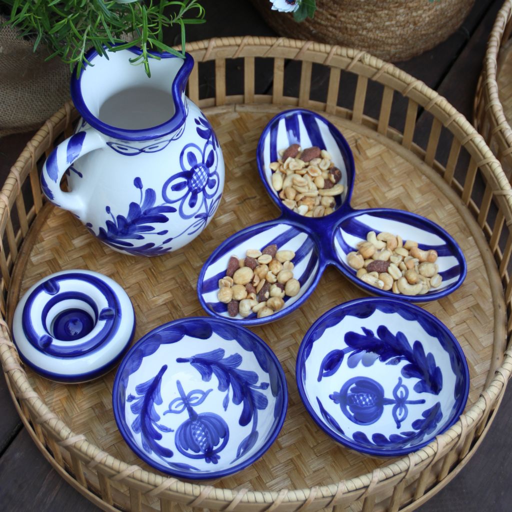 Cuenco Aperitivo Rayas Azul