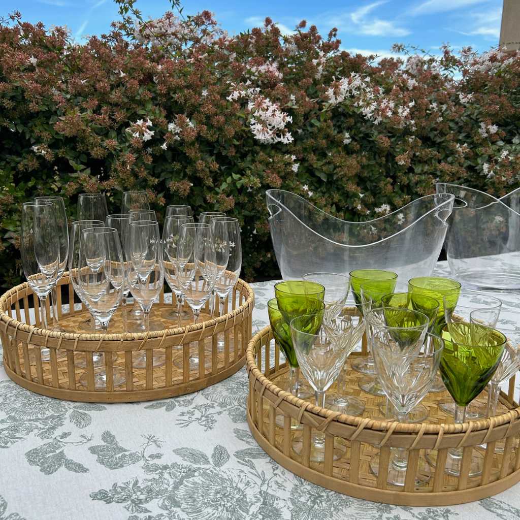 Large Round Wooden Tray