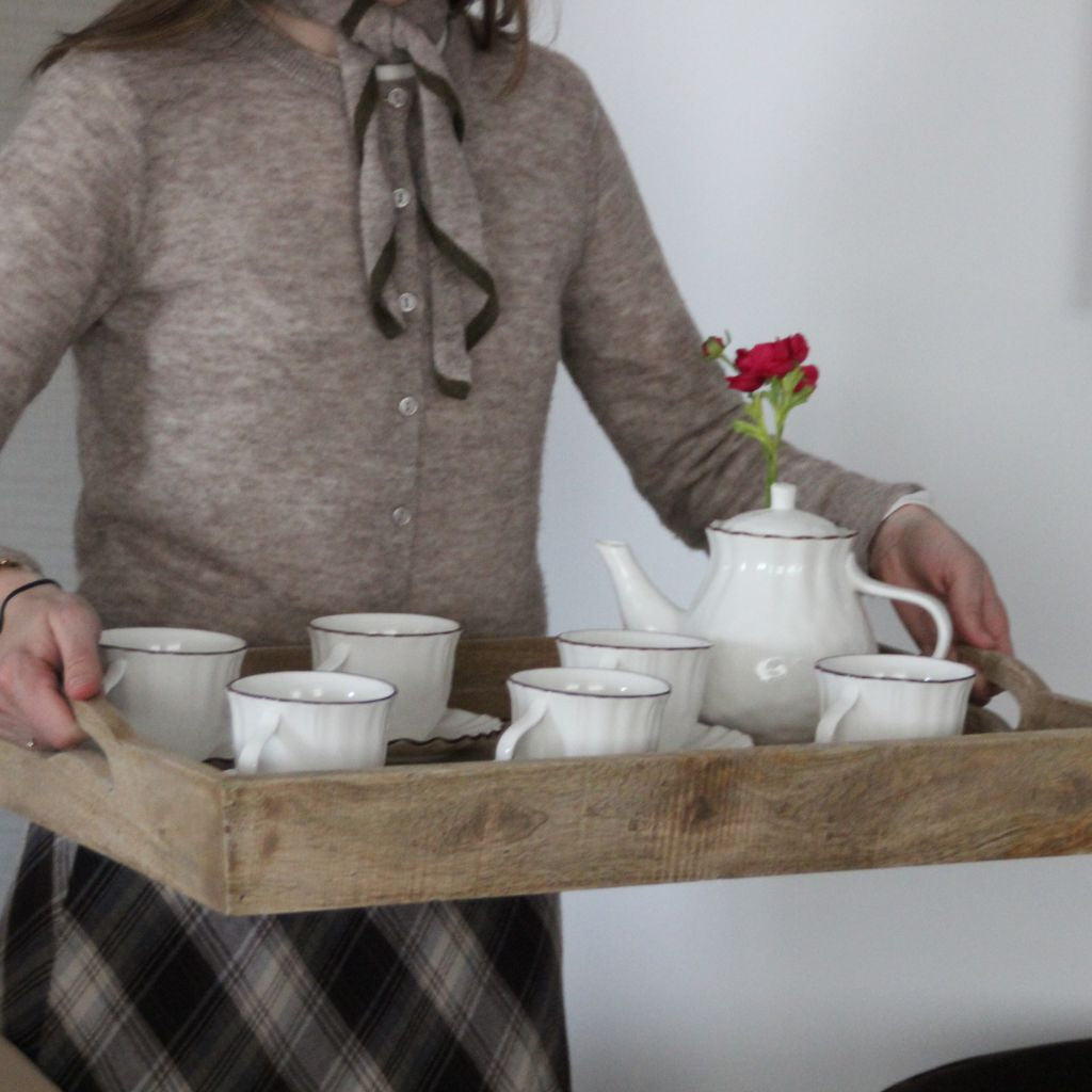 Large Rectangular Wooden Tray