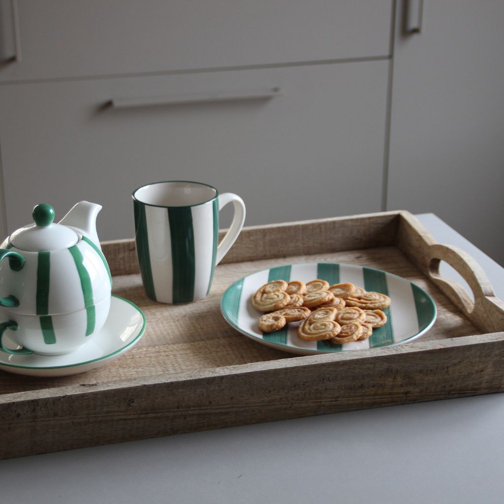 Bandeja Rectangular Madera Rústica Mediana