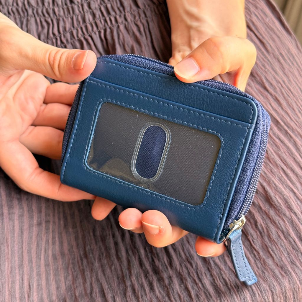 Taupe Leather Suitcase Identifier