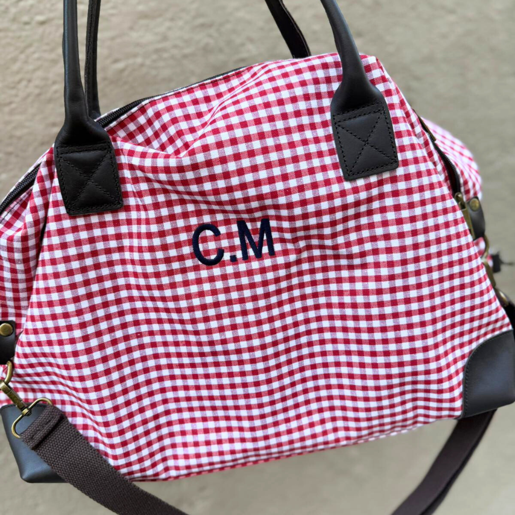 Bolsa Salerno Vichy Rojo