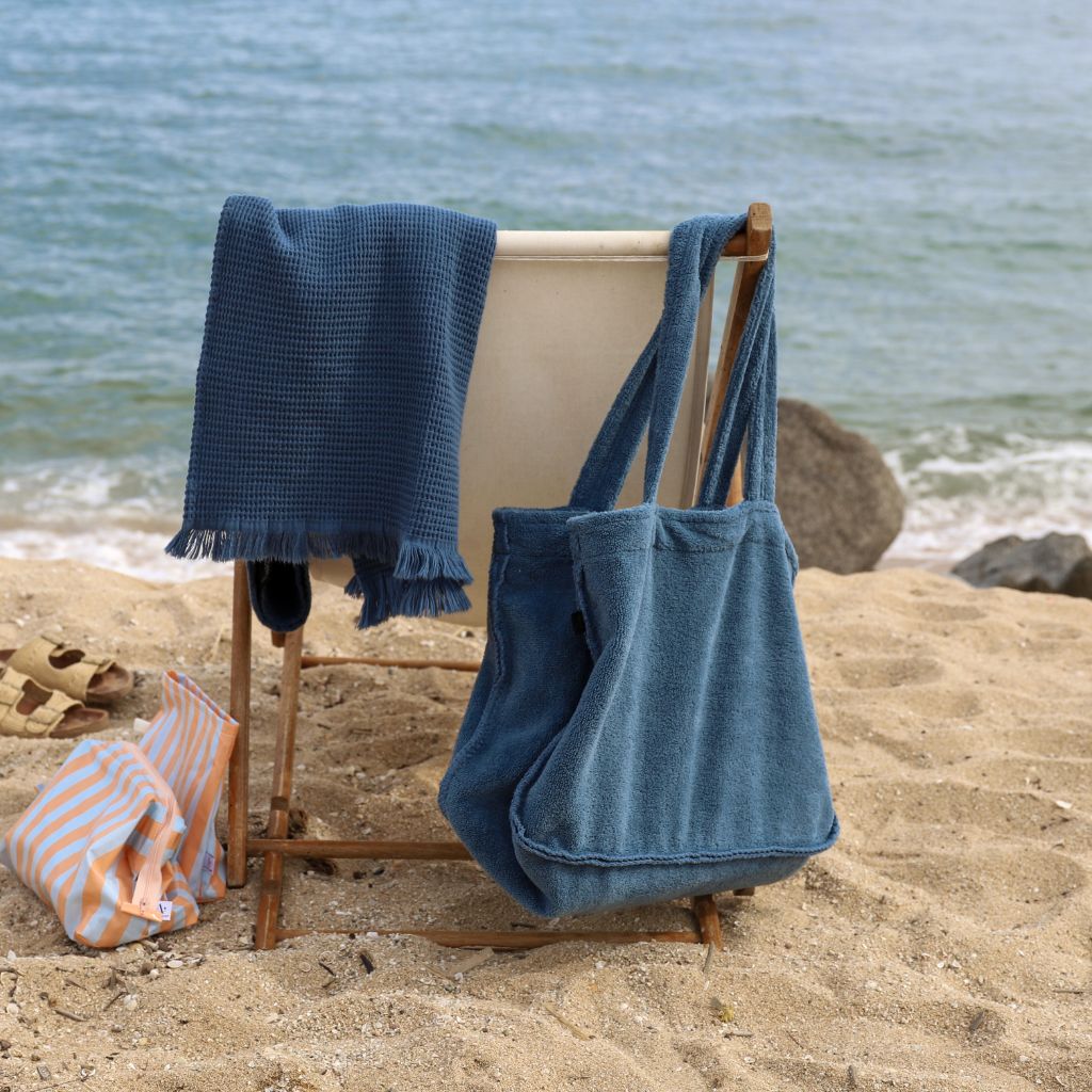 Blue Beach Towel Bag