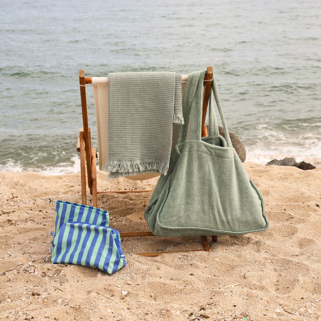 Green Towel Beach Bag