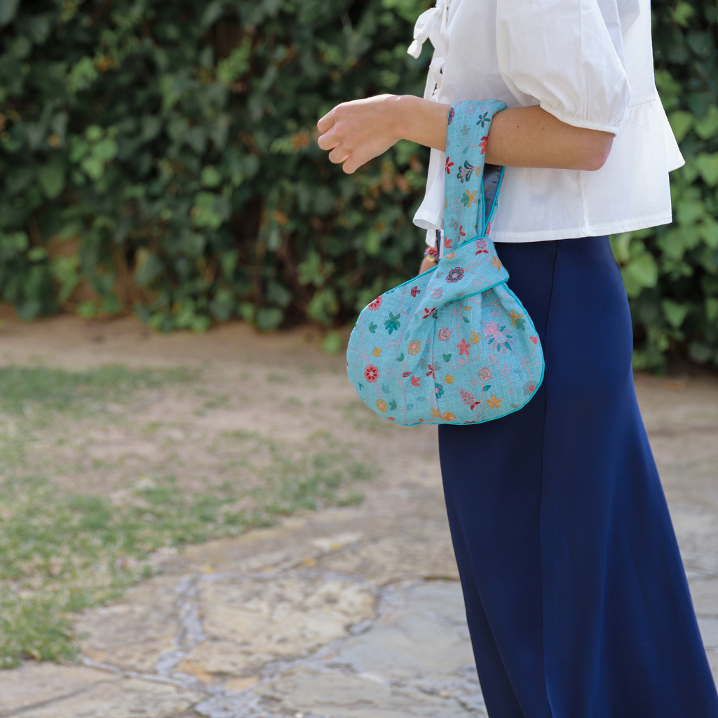 Blue Antoniette Bag