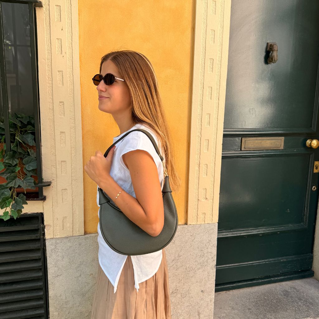 Bolso Hombro Piel Verde