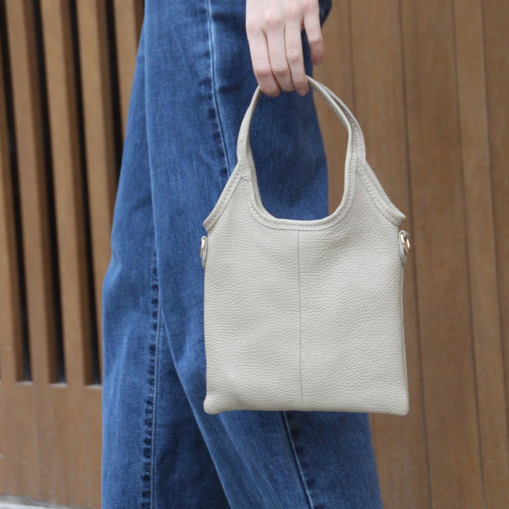 Burgundy Leather Ring Bag