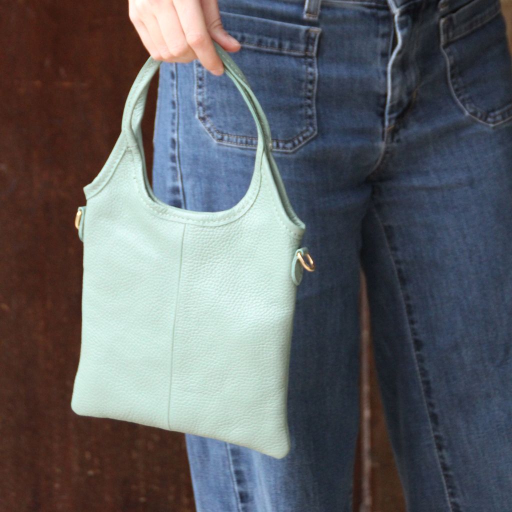 Bolso Lucca Mini Piel Verde Claro