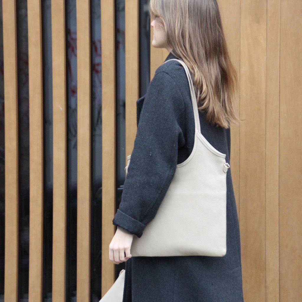 Burgundy Leather Ring Bag