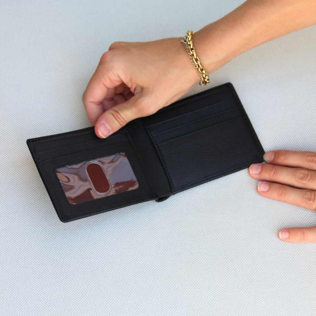 Cartera Piel Negra
