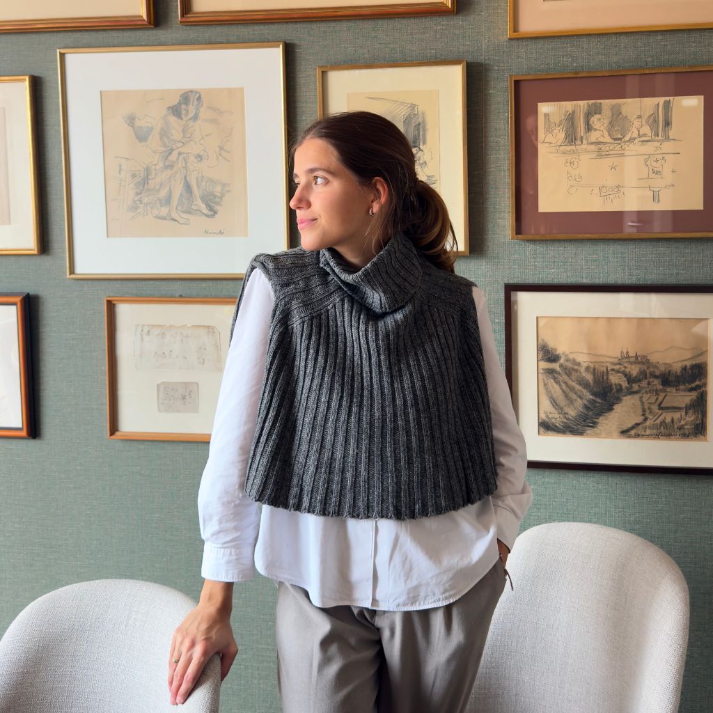 Grey Mink Stole Shawl