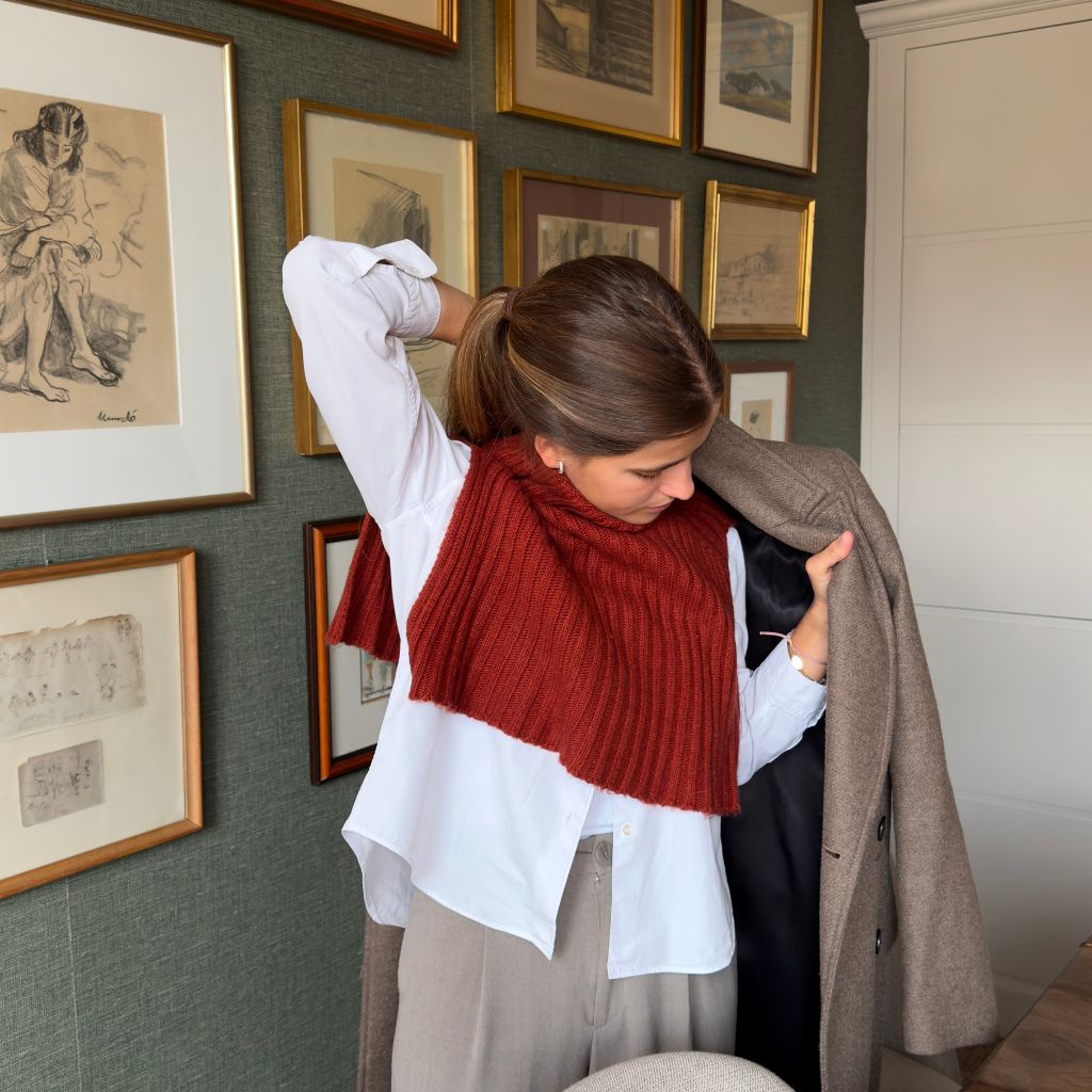 Grey Mink Stole Shawl