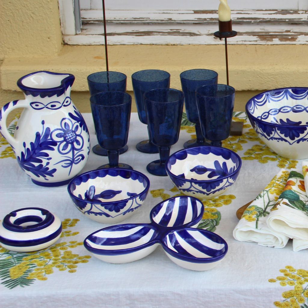 Cuenco Aperitivo Rayas Azul
