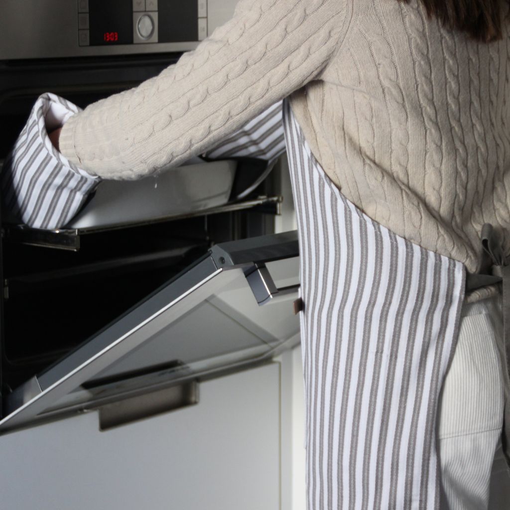 Gray/Green Linen Kitchen Cloth