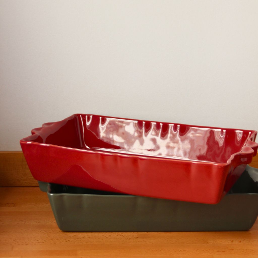 Fuente de Horno Rectangular Granate Grande