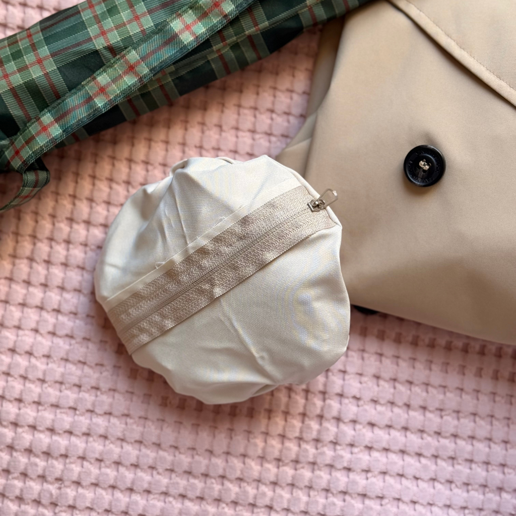 Gorro Lluvia Plegable Beige Claro